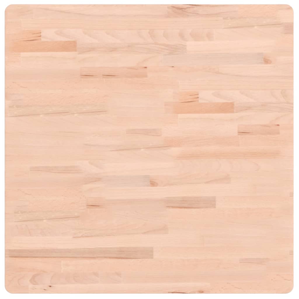 Dessus de table 70x70x2,5 cm carré bois massif de hêtre Plateaux de table vidaXL