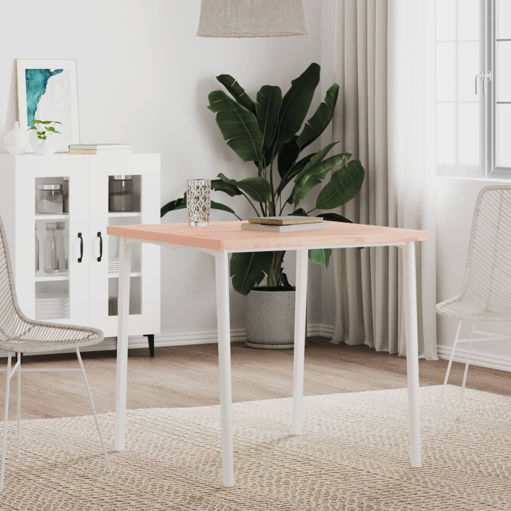 Dessus de table 70x70x2,5 cm carré bois massif de hêtre Plateaux de table vidaXL