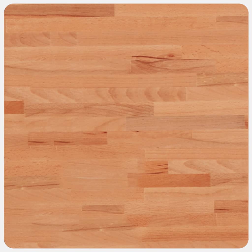 Dessus de table 50x50x1,5 cm carré bois massif de hêtre Plateaux de table vidaXL