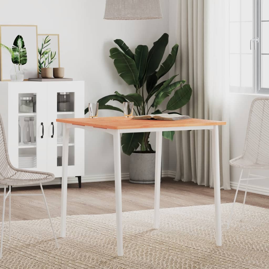 Dessus de table 70x70x1,5 cm carré bois massif de hêtre