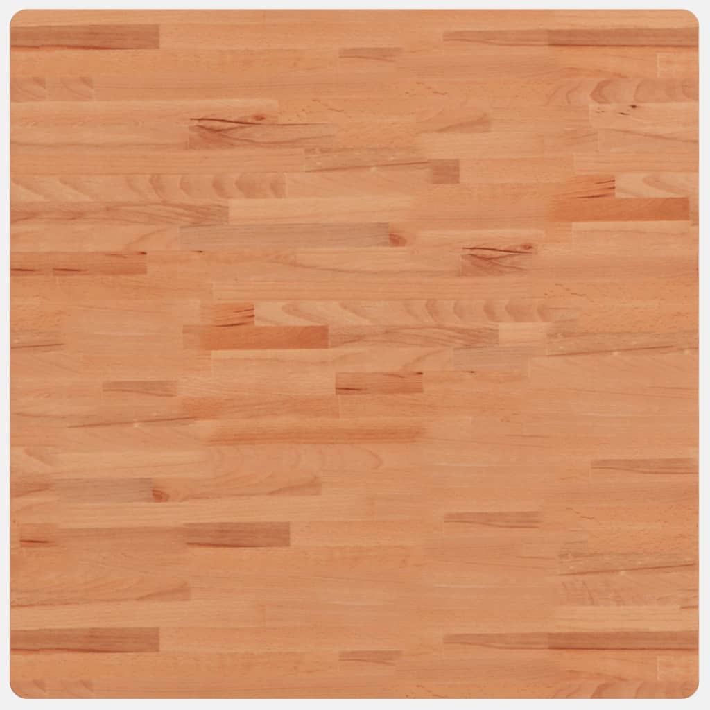 Dessus de table 80x80x1,5 cm carré bois massif de hêtre - XIOS