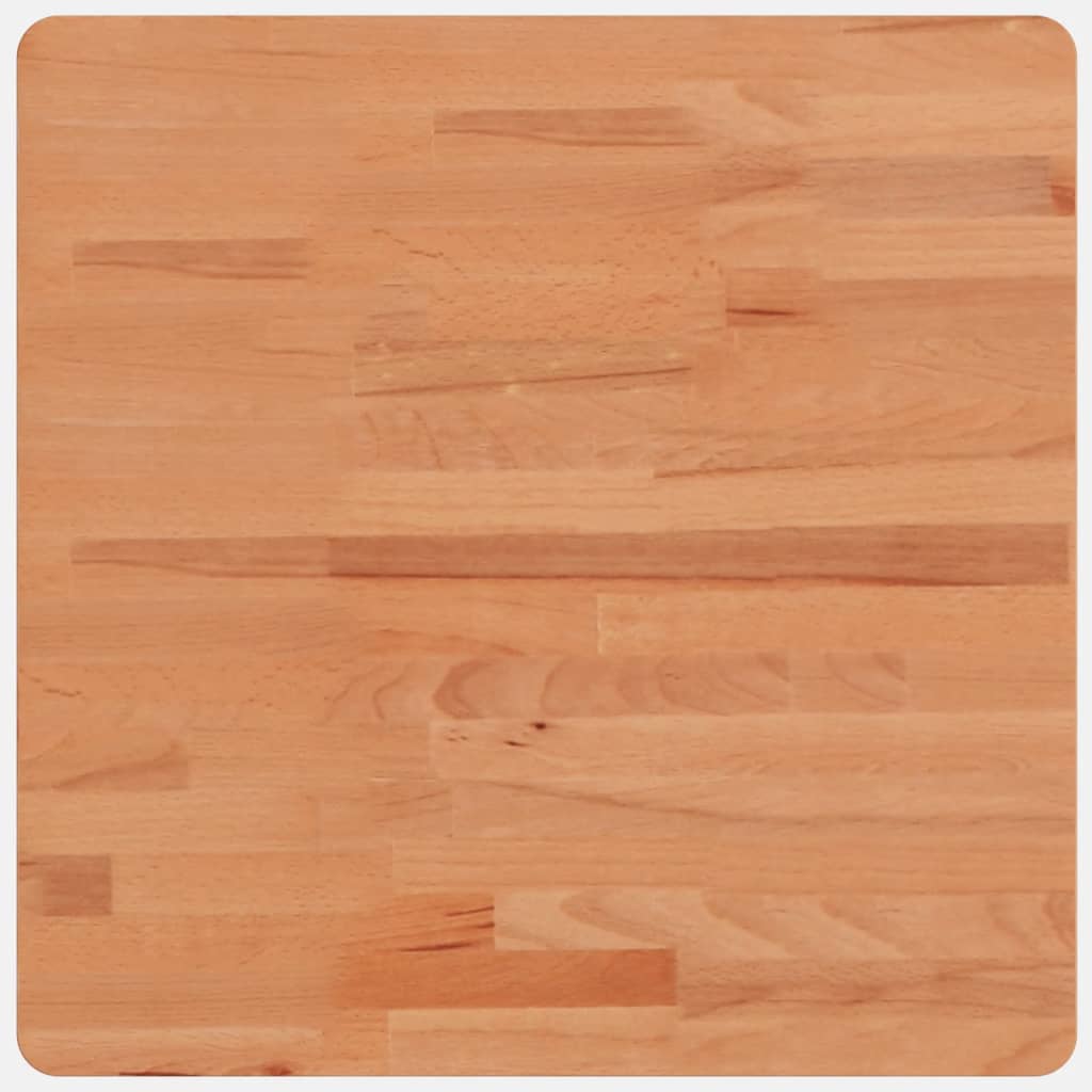 Dessus de table 50x50x2,5 cm carré bois massif de hêtre - XIOS