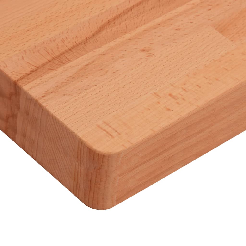 Dessus de table 50x50x4 cm carré bois massif de hêtre - XIOS