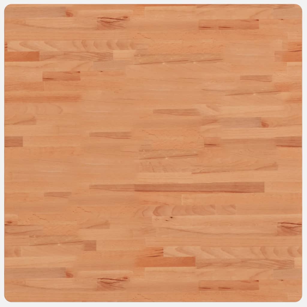Dessus de table 80x80x4 cm carré bois massif de hêtre - XIOS