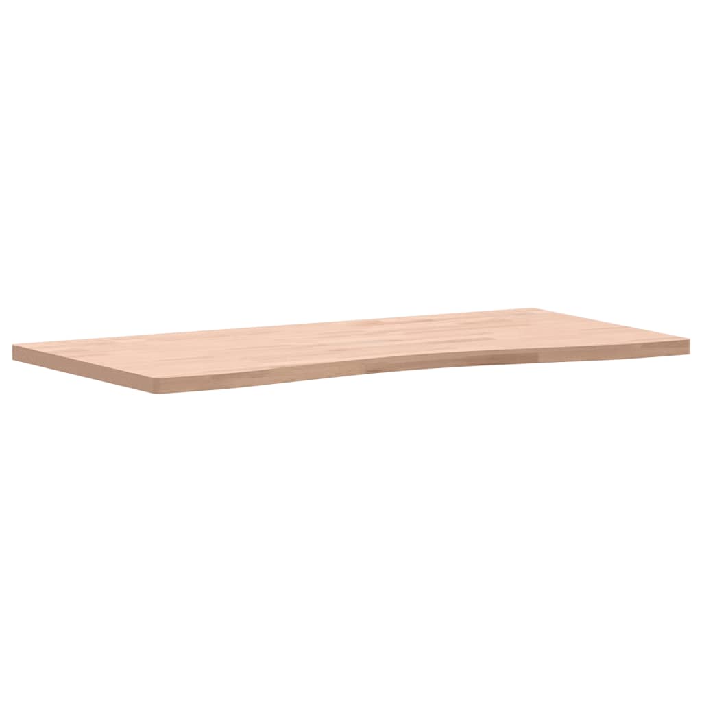 Dessus de bureau 100x(45-50)x2,5 cm bois massif de hêtre - XIOS