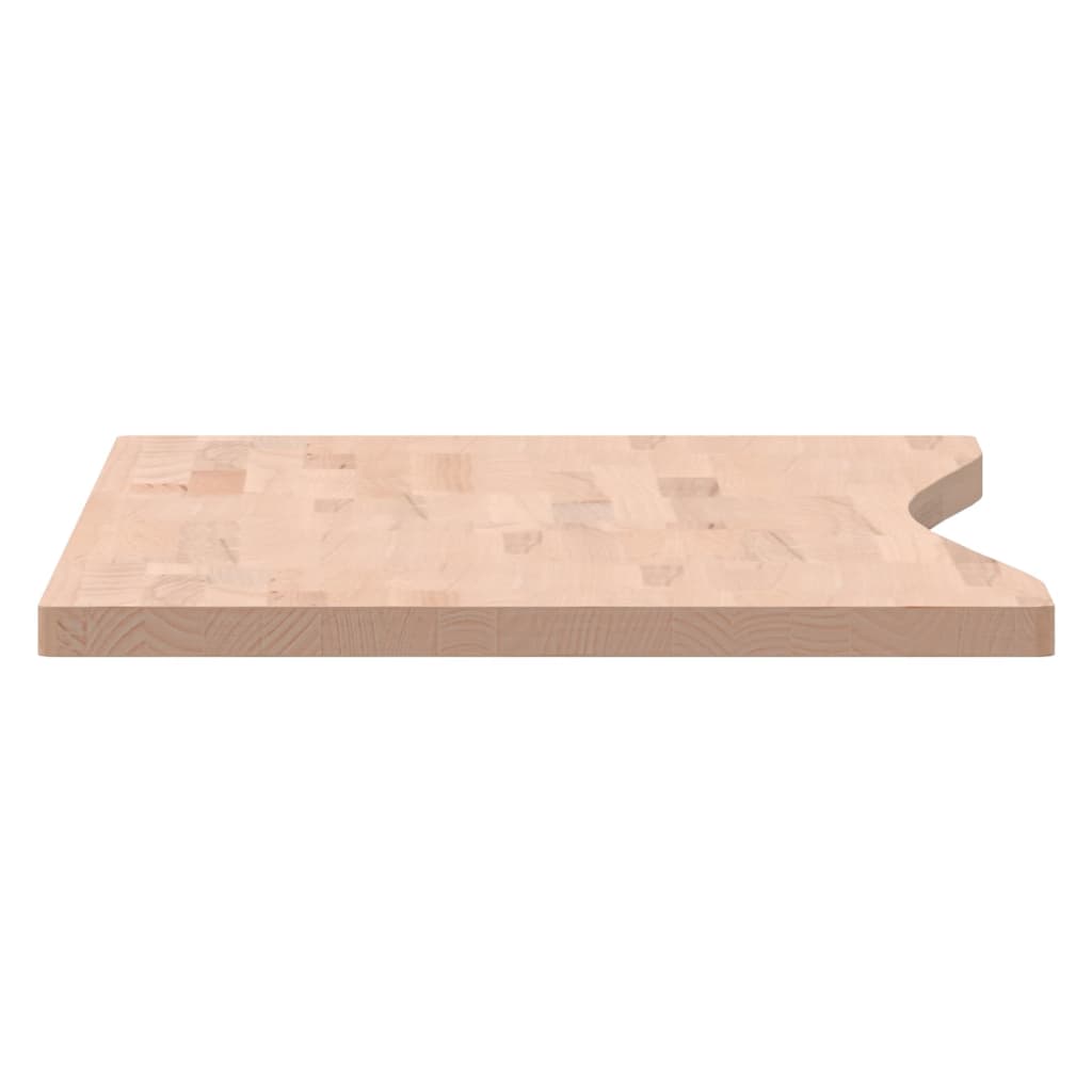 Dessus de bureau 100x(45-50)x2,5 cm bois massif de hêtre - XIOS