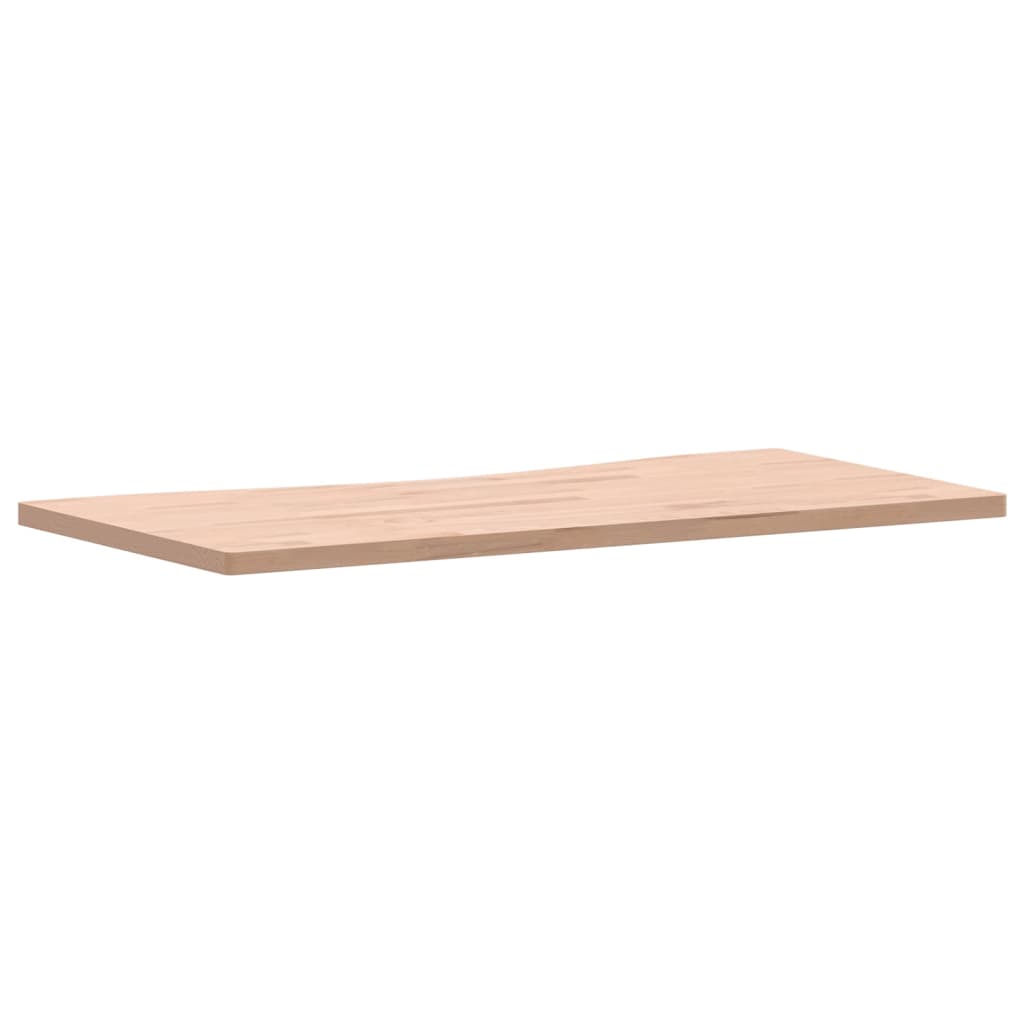 Dessus de bureau 100x(45-50)x2,5 cm bois massif de hêtre - XIOS