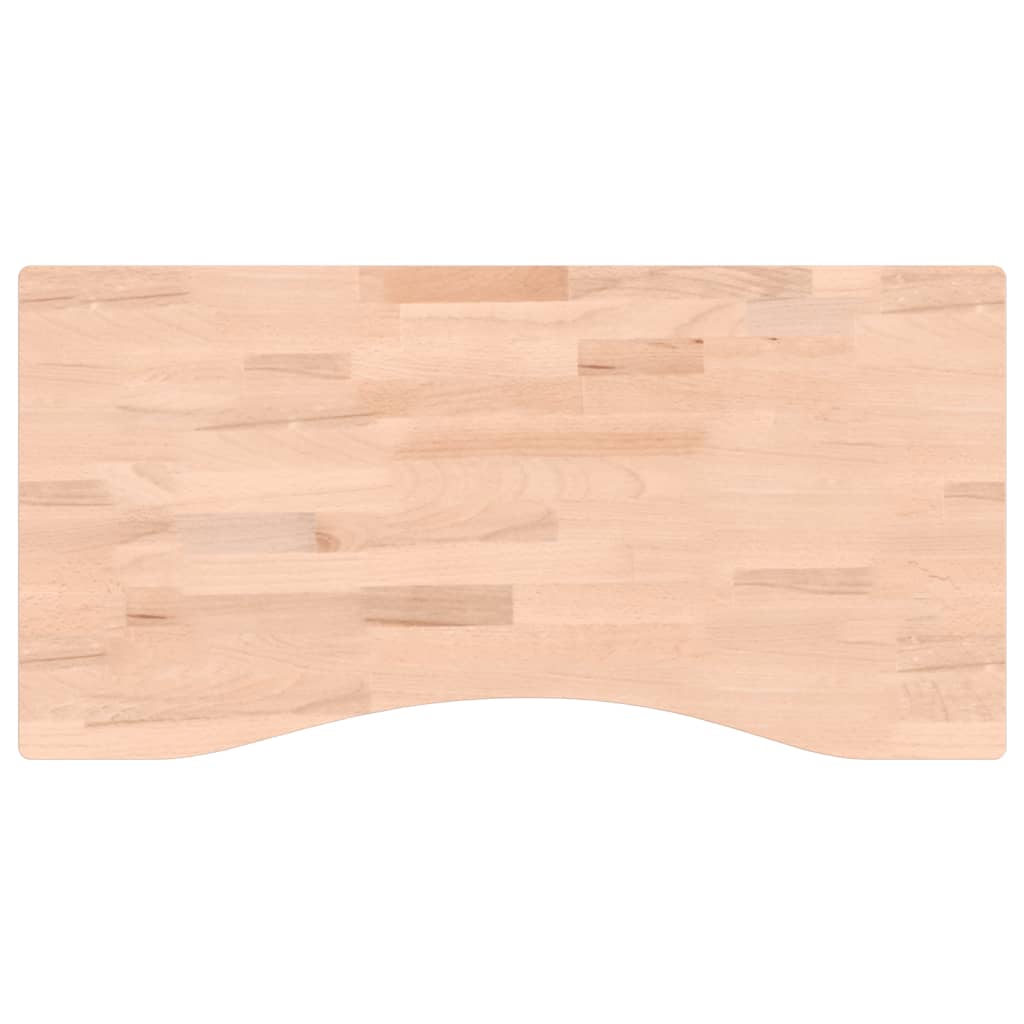 Dessus de bureau 80x(36-40)x4 cm bois massif de hêtre Pièces et accessoires pour bureaux vidaXL
