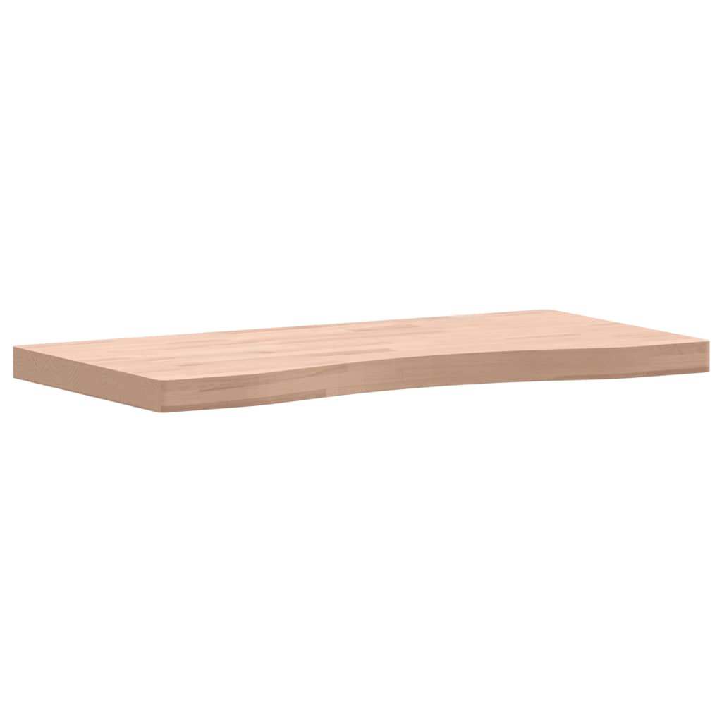 Dessus de bureau 80x(36-40)x4 cm bois massif de hêtre Pièces et accessoires pour bureaux vidaXL