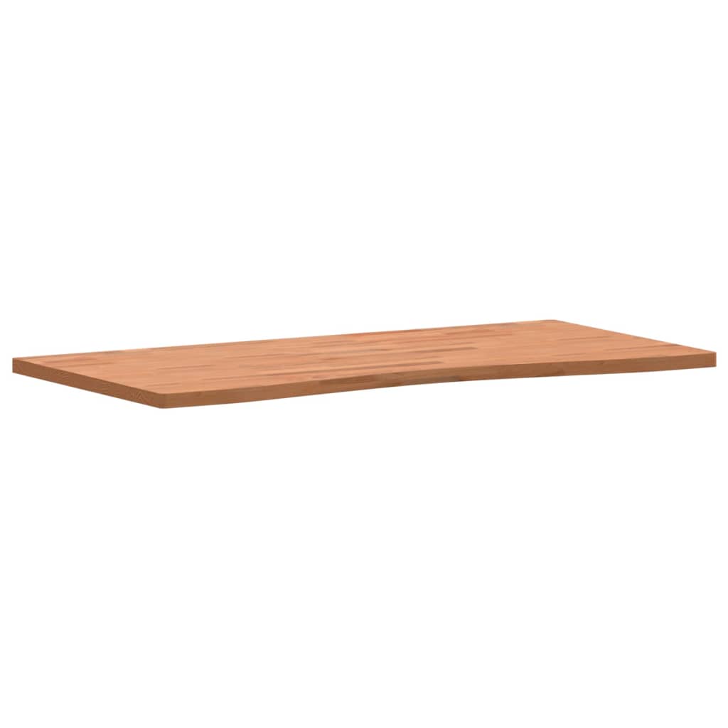 Dessus de bureau 110x(50-55)x2,5 cm bois massif de hêtre - XIOS