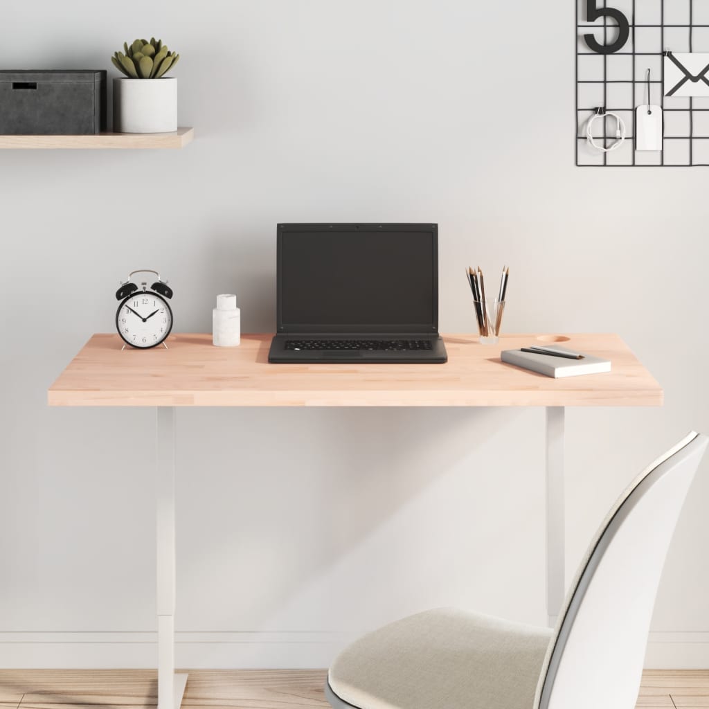 Dessus de bureau 100x50x2,5 cm bois massif de hêtre - XIOS