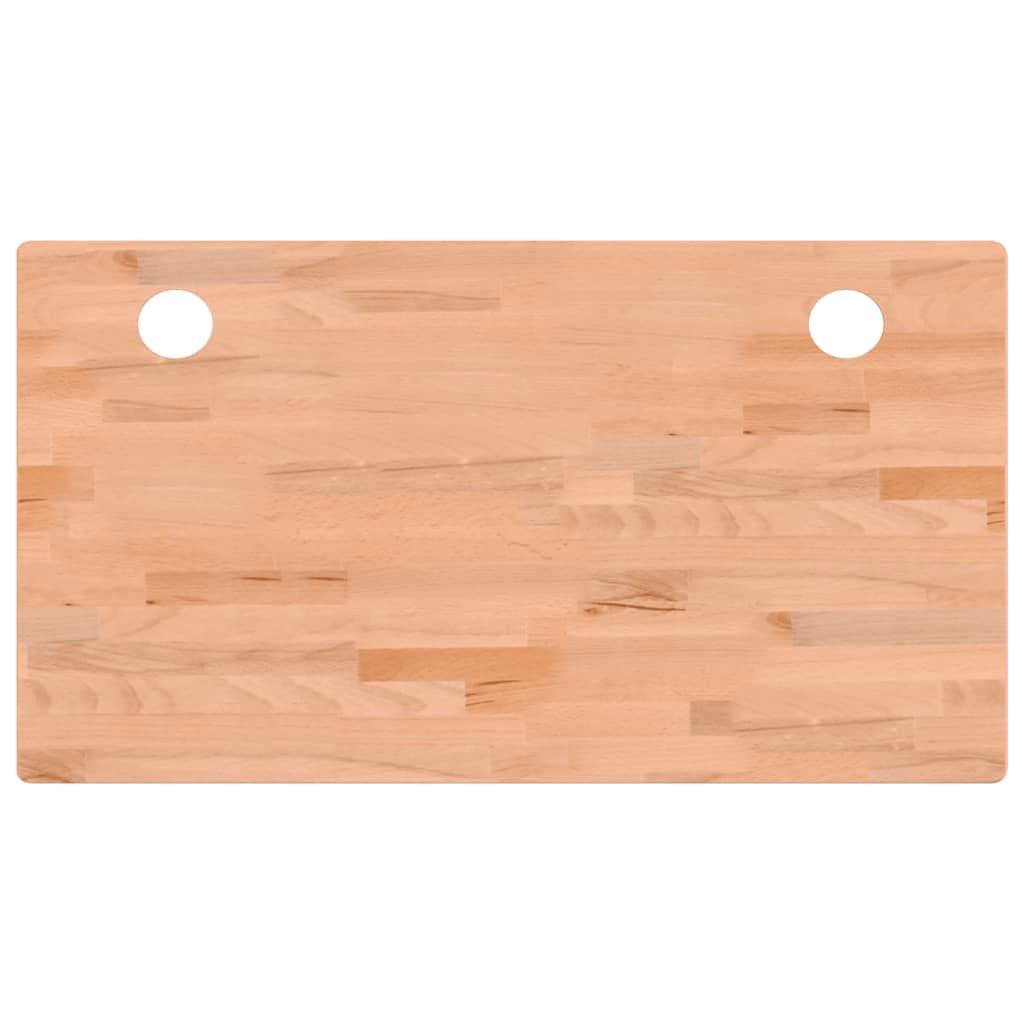 Dessus de bureau 110x60x2,5 cm bois massif de hêtre - XIOS
