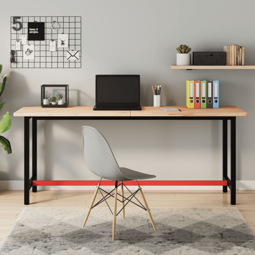 Dessus de bureau 180x55x2,5 cm bois massif de hêtre - XIOS