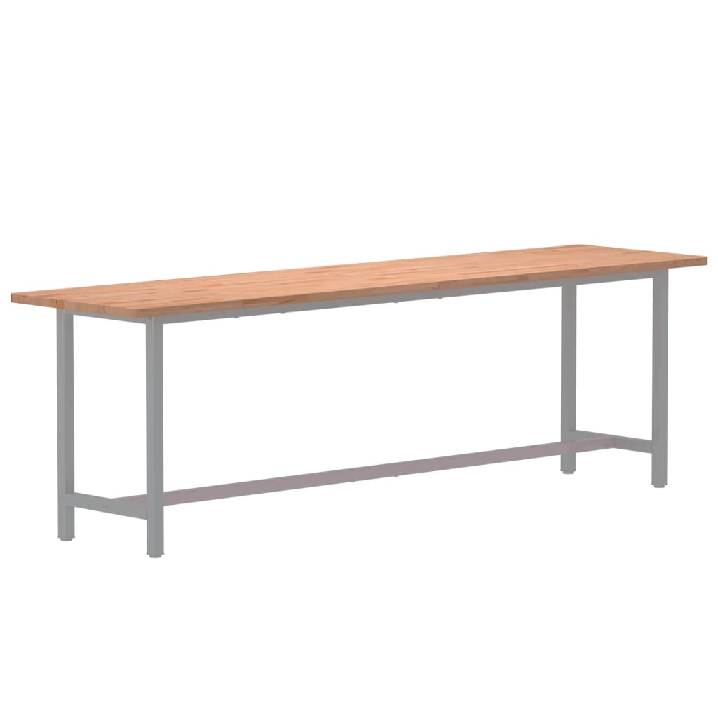 Dessus de bureau 220x55x2,5 cm bois massif de hêtre - XIOS