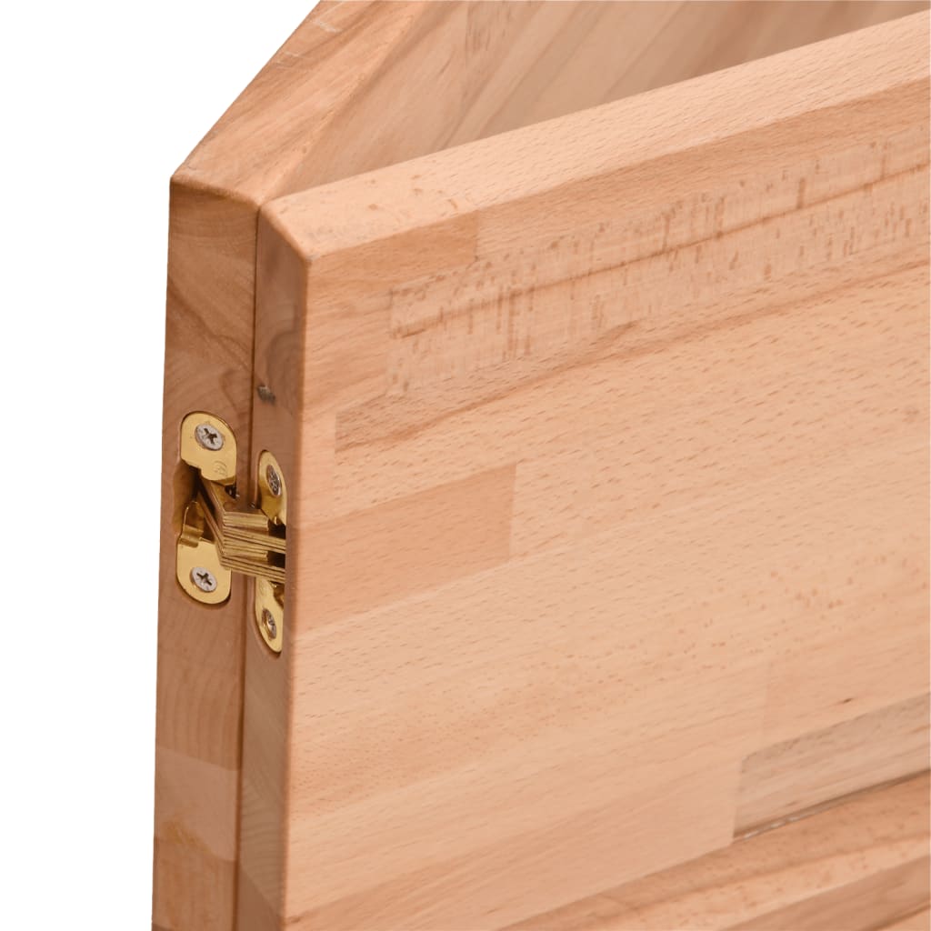 Dessus de bureau 220x55x2,5 cm bois massif de hêtre - XIOS