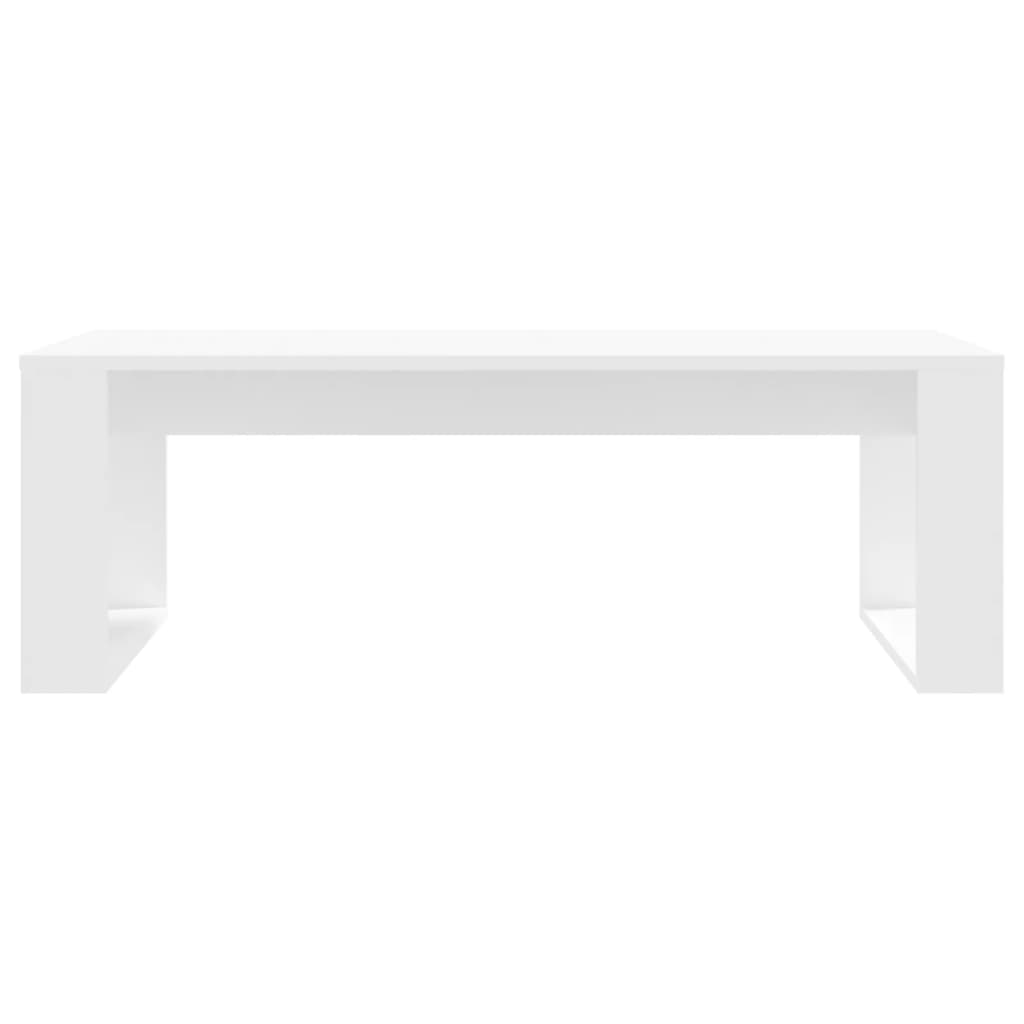 Table basse blanc 102x50x35 cm bois d'ingénierie - XIOS