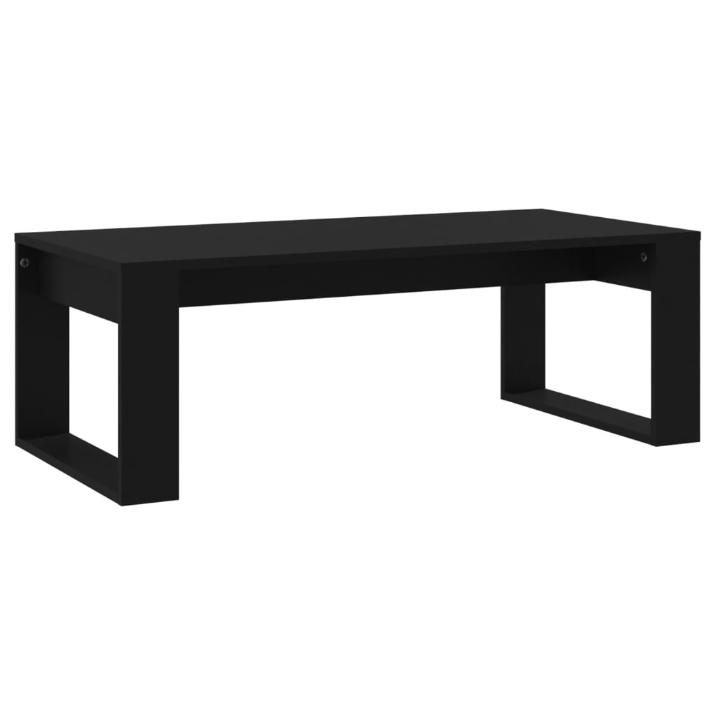 Table basse noir 102x50x35 cm bois d'ingénierie - XIOS