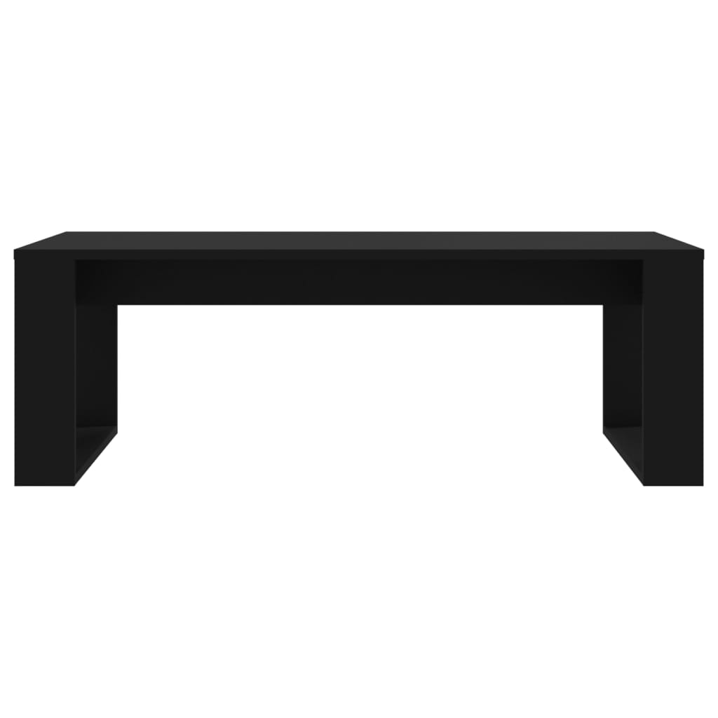 Table basse noir 102x50x35 cm bois d'ingénierie - XIOS