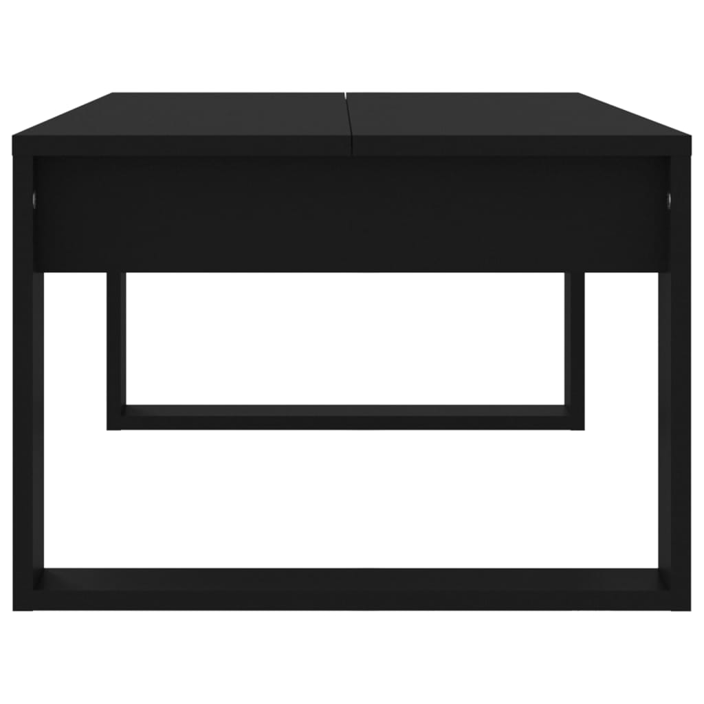 Table basse noir 102x50x35 cm bois d'ingénierie - XIOS