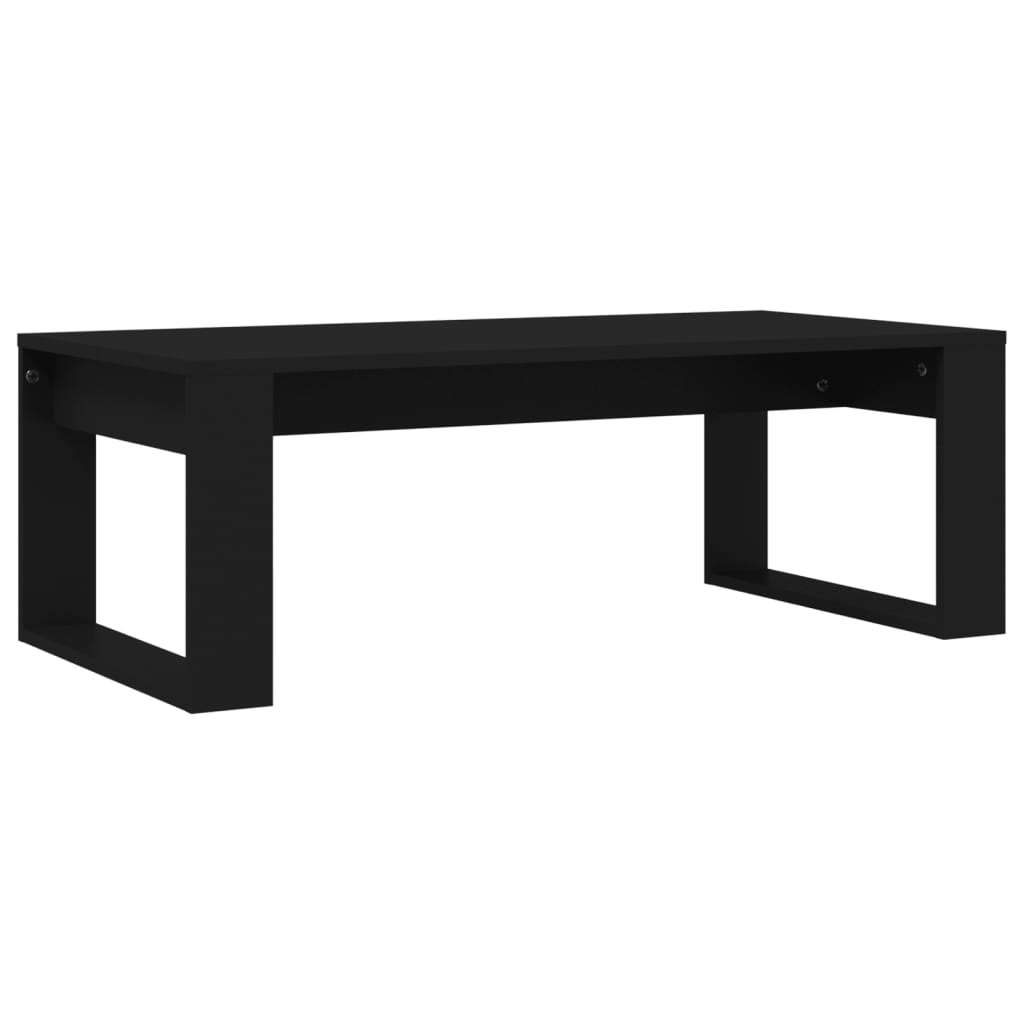 Table basse noir 102x50x35 cm bois d'ingénierie - XIOS