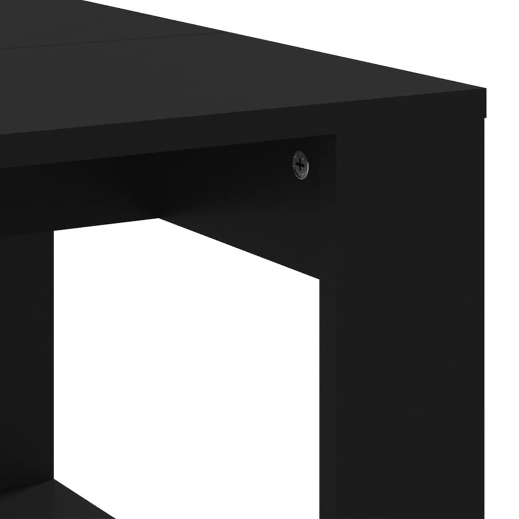 Table basse noir 102x50x35 cm bois d'ingénierie - XIOS