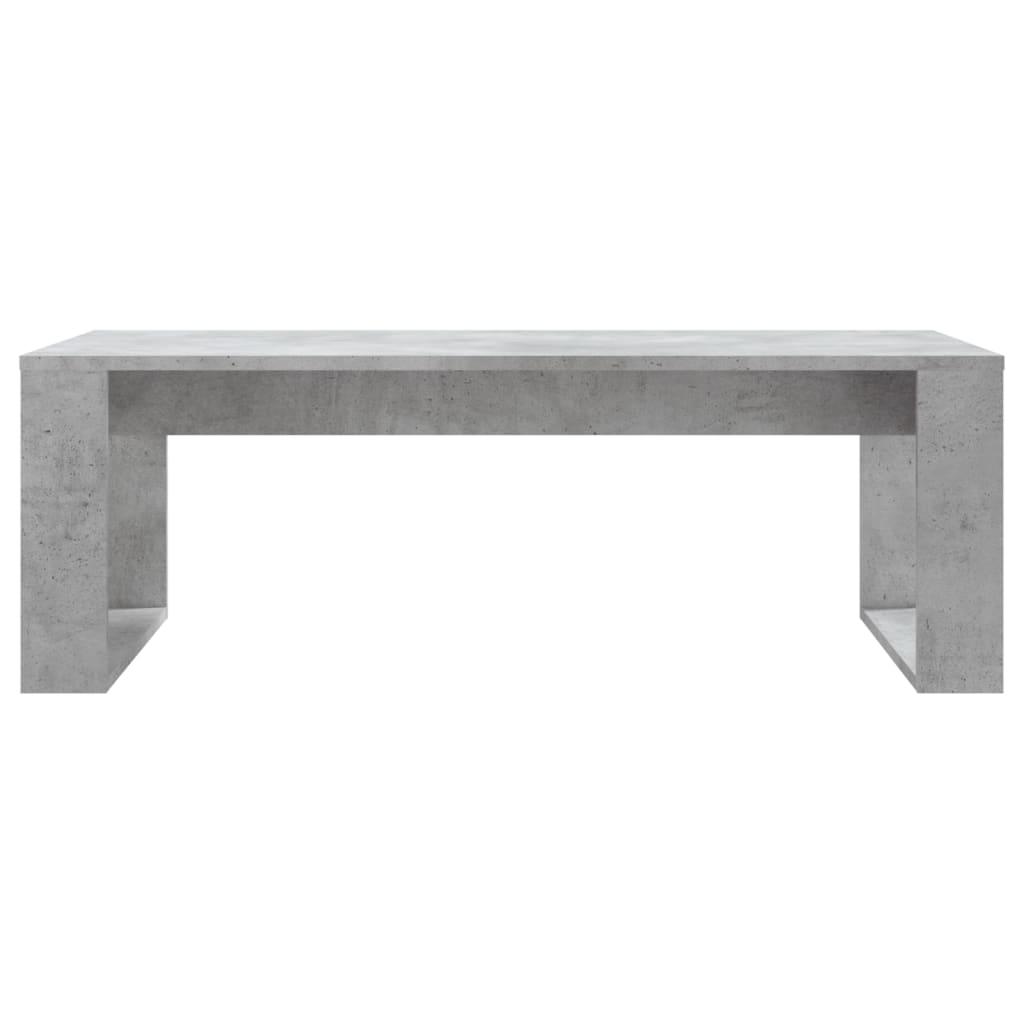 Table basse gris béton 102x50x35 cm bois d'ingénierie - XIOS