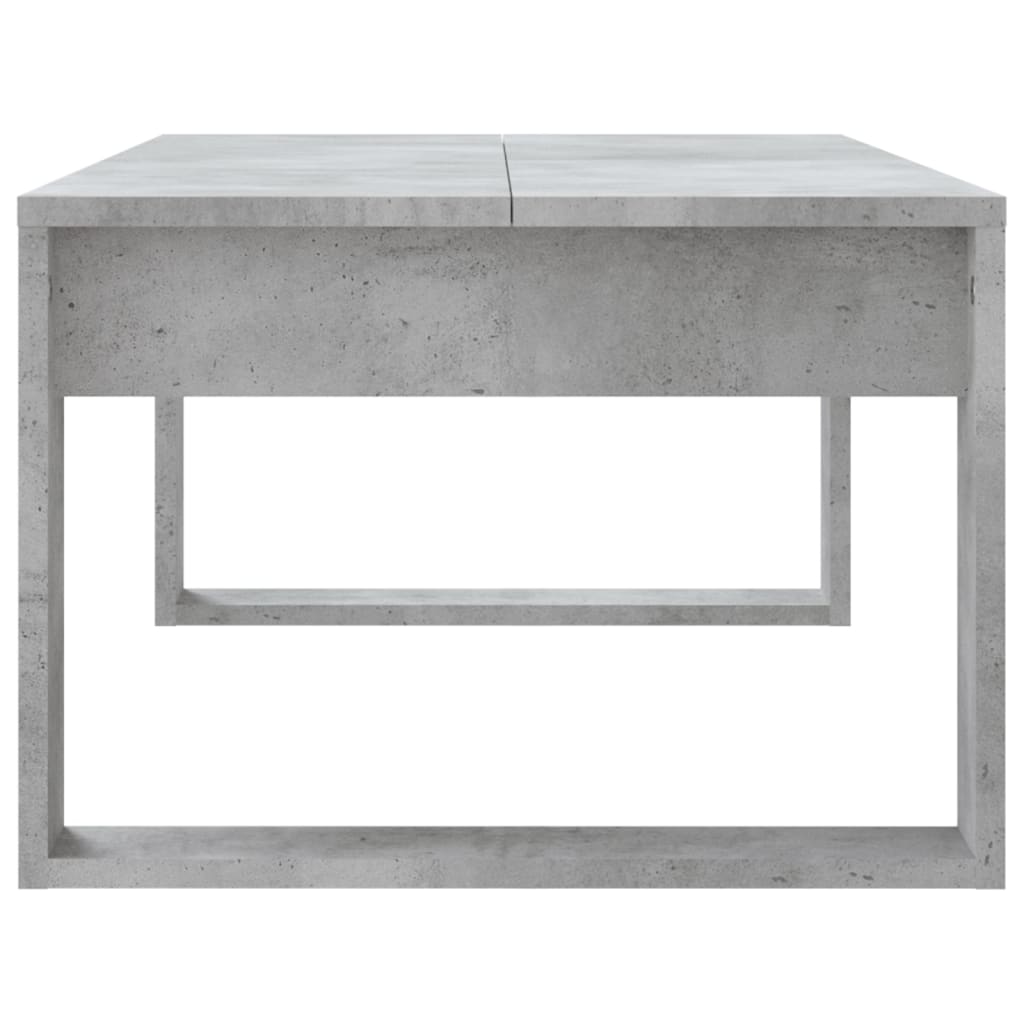 Table basse gris béton 102x50x35 cm bois d'ingénierie - XIOS