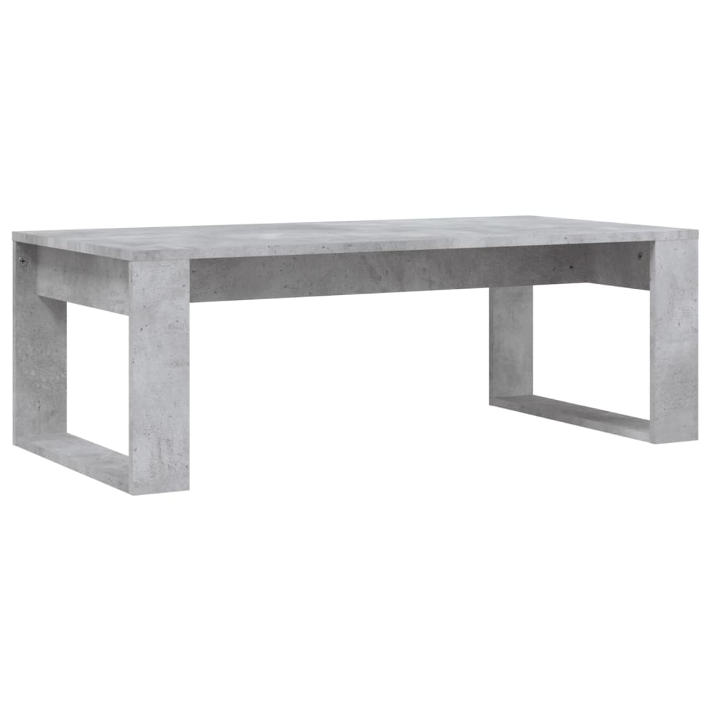 Table basse gris béton 102x50x35 cm bois d'ingénierie - XIOS