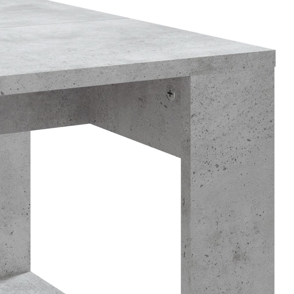 Table basse gris béton 102x50x35 cm bois d'ingénierie - XIOS