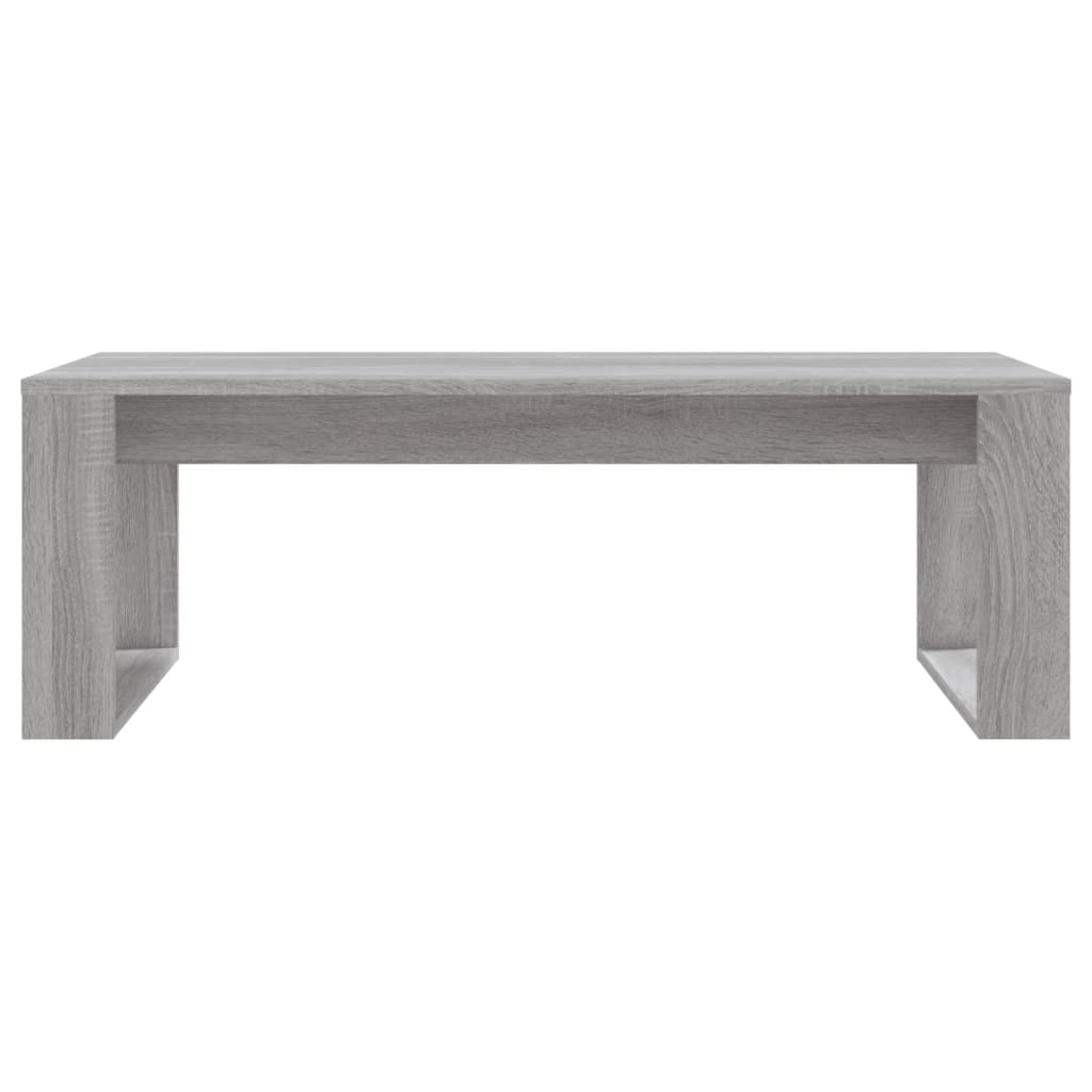 Table basse sonoma gris 102x50x35 cm bois d'ingénierie - XIOS