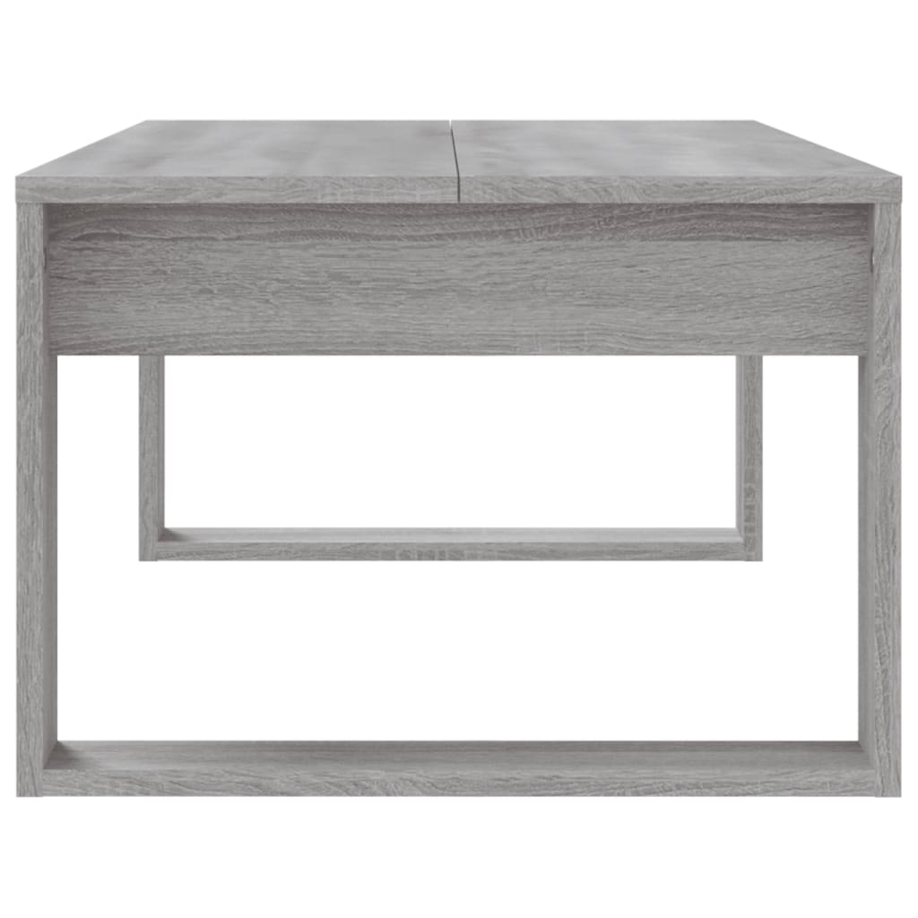 Table basse sonoma gris 102x50x35 cm bois d'ingénierie - XIOS