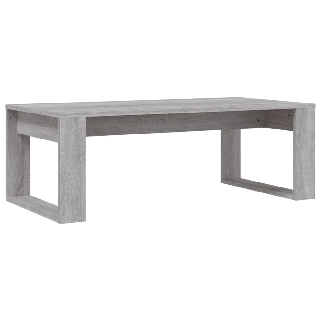 Table basse sonoma gris 102x50x35 cm bois d'ingénierie - XIOS