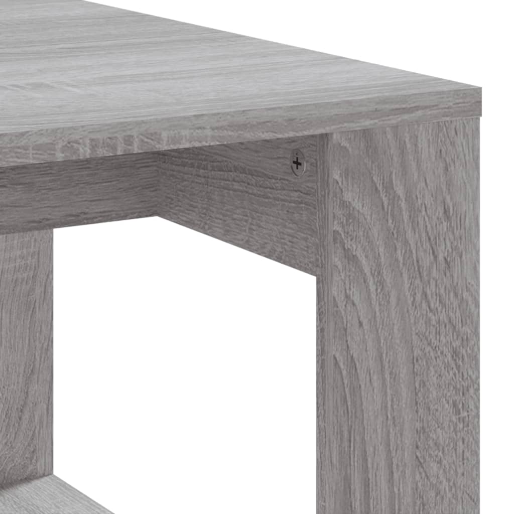 Table basse sonoma gris 102x50x35 cm bois d'ingénierie - XIOS