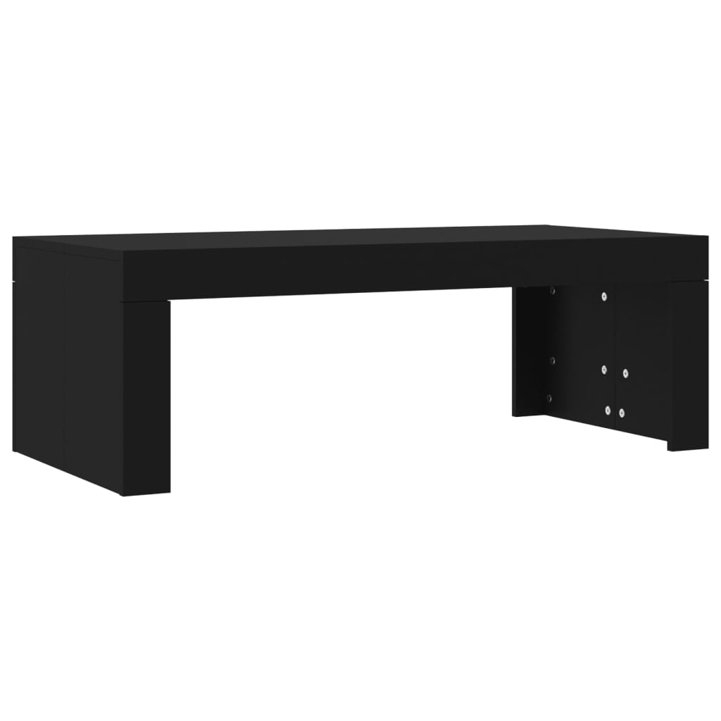 Table basse noir 102x50x36 cm bois d'ingénierie - XIOS