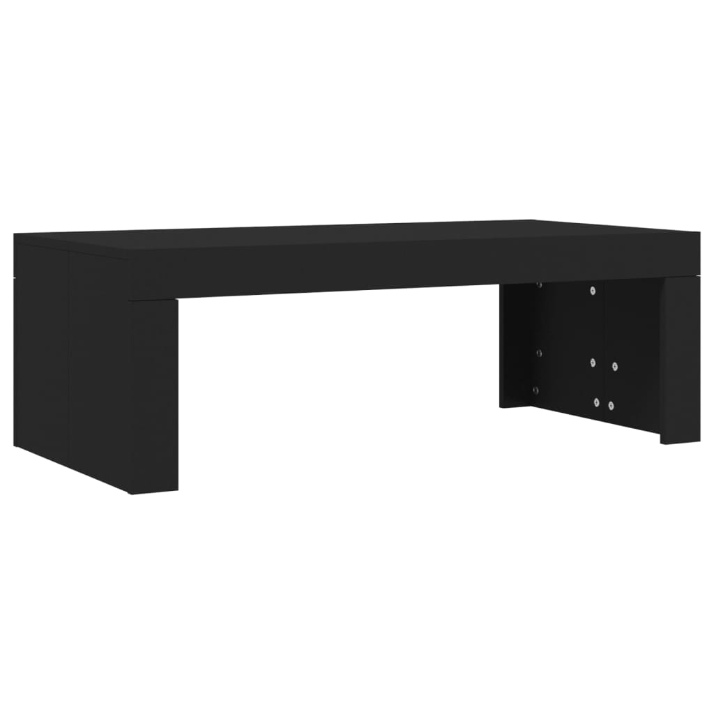 Table basse noir 102x50x36 cm bois d'ingénierie - XIOS