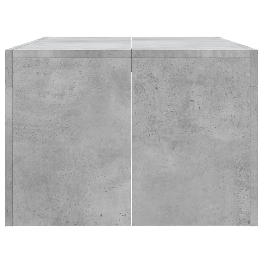 Table basse gris béton 102x50x36 cm bois d'ingénierie - XIOS