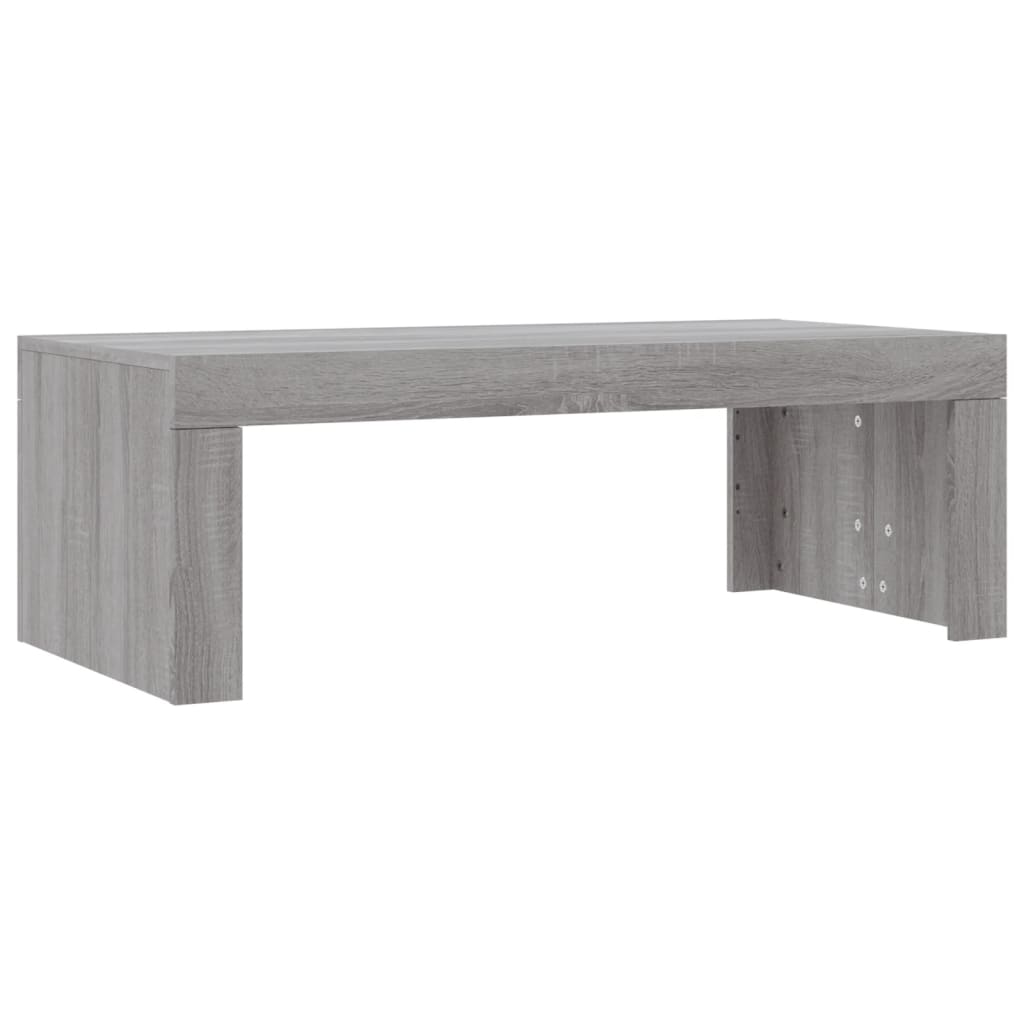 Table basse sonoma gris 102x50x36 cm bois d'ingénierie - XIOS