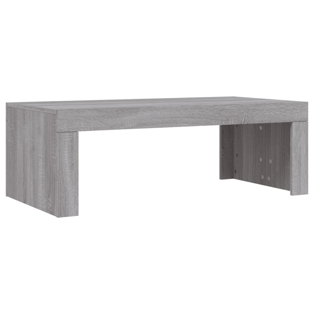 Table basse sonoma gris 102x50x36 cm bois d'ingénierie - XIOS
