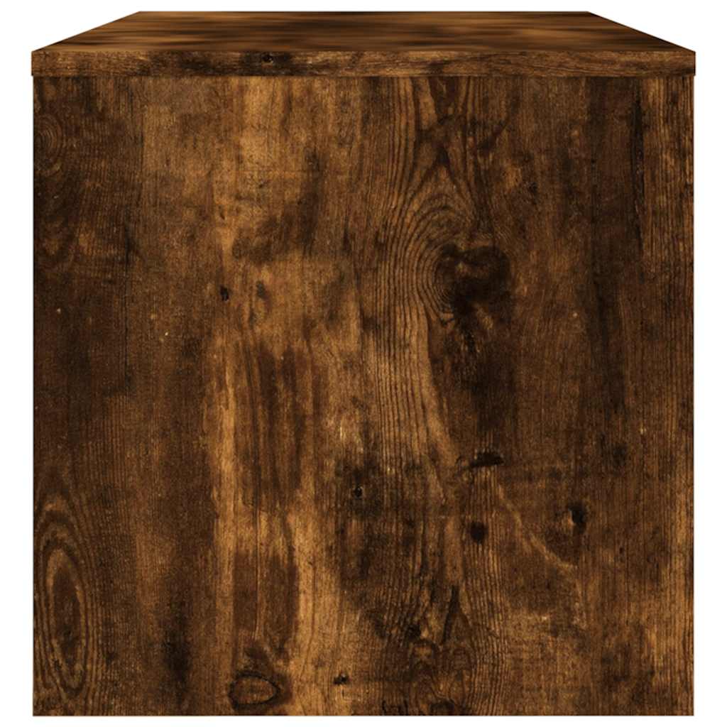 Meuble TV chêne fumé 120x34x37 cm bois d'ingénierie - XIOS