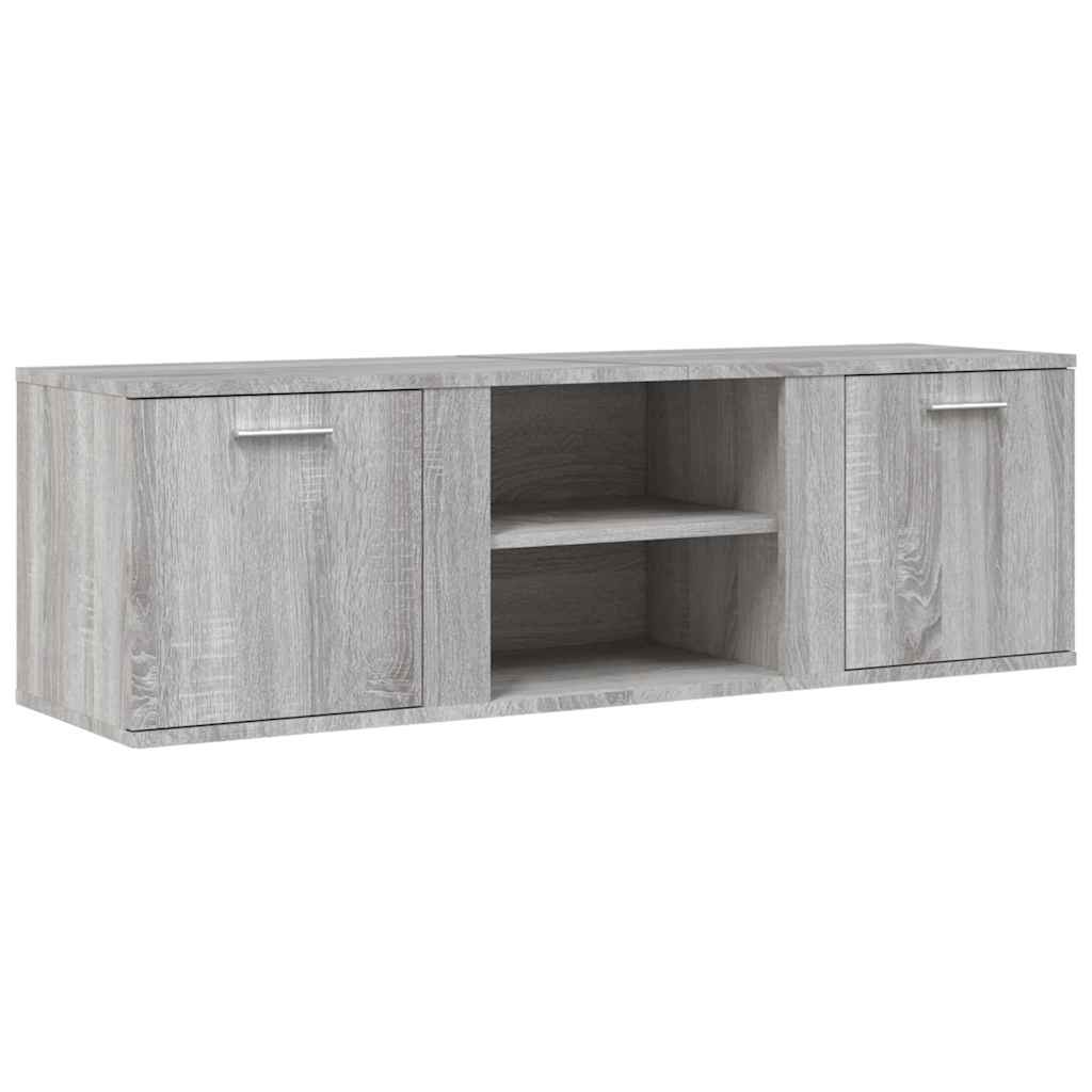 Meuble TV sonoma gris 120x34x37 cm bois d'ingénierie - XIOS
