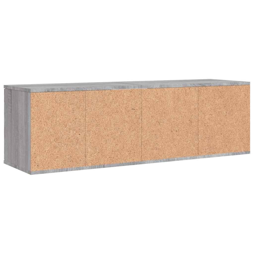 Meuble TV sonoma gris 120x34x37 cm bois d'ingénierie - XIOS