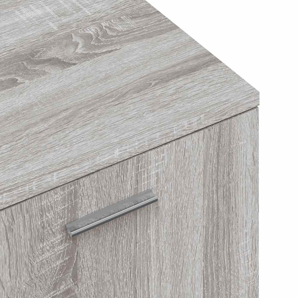 Meuble TV sonoma gris 120x34x37 cm bois d'ingénierie - XIOS