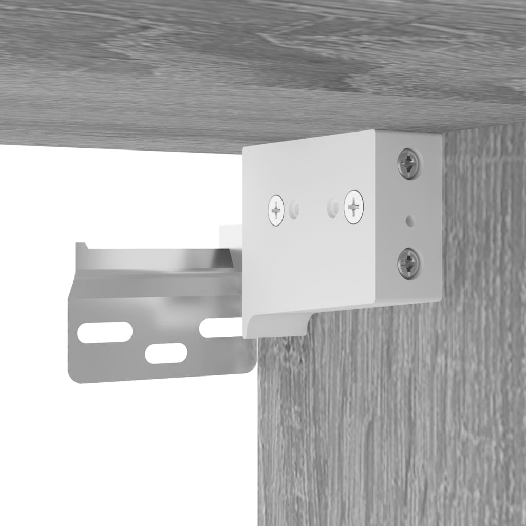 Meuble TV sonoma gris 152x22x113 cm bois d'ingénierie Meubles TV vidaXL