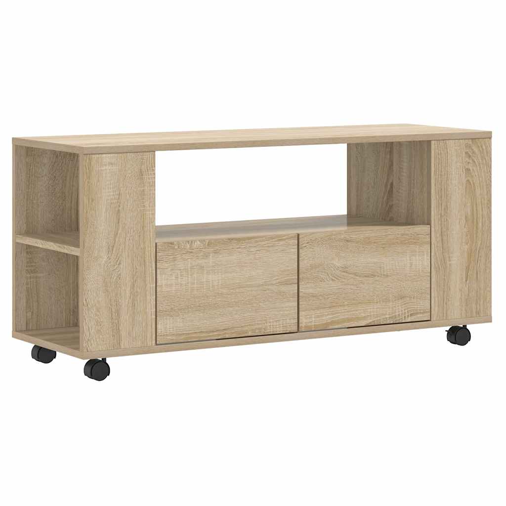 Meubles TV chêne sonoma 102x34,5x43 cm bois d'ingénierie - XIOS
