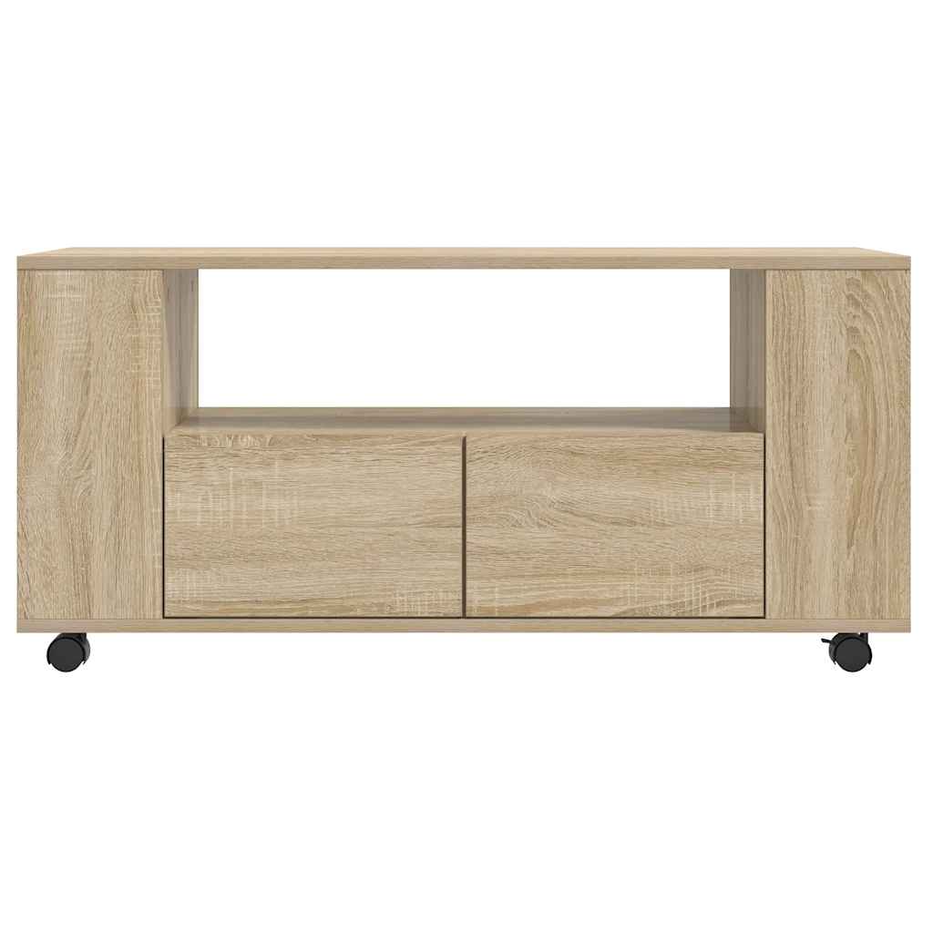 Meubles TV chêne sonoma 102x34,5x43 cm bois d'ingénierie - XIOS
