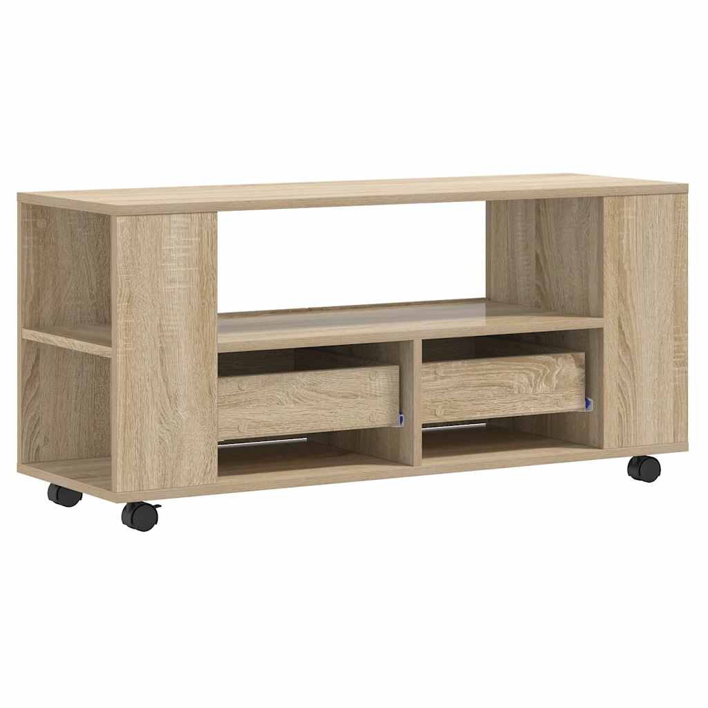 Meubles TV chêne sonoma 102x34,5x43 cm bois d'ingénierie - XIOS