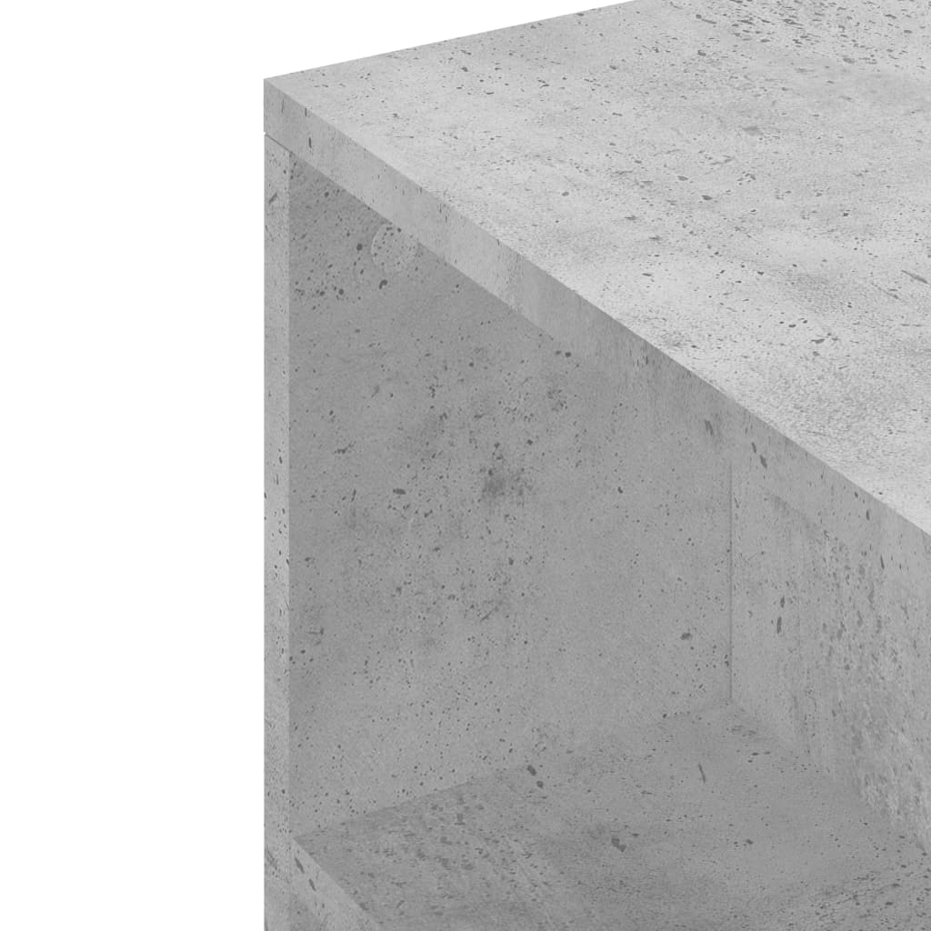 Meuble TV gris béton 102x34,5x43 cm bois d'ingénierie - XIOS