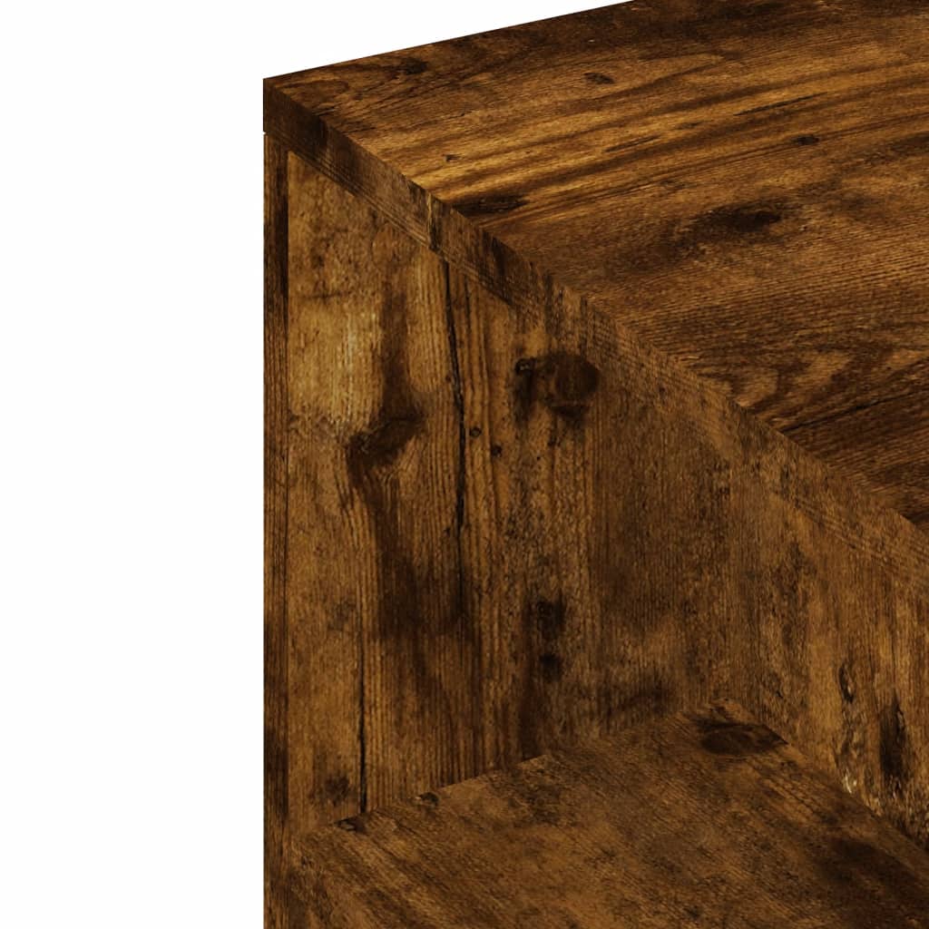 Meuble TV chêne fumé 102x34,5x43 cm bois d'ingénierie - XIOS