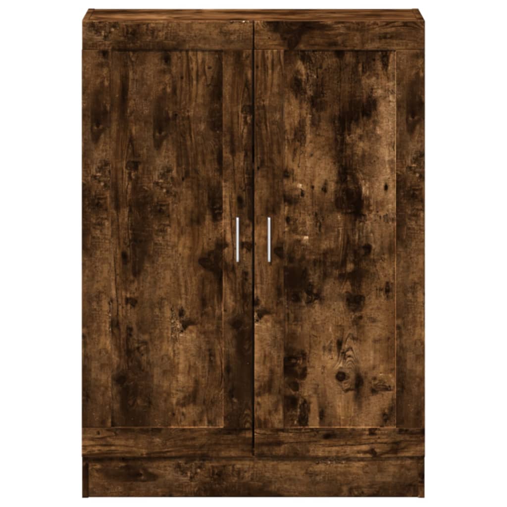 Bibliothèque chêne fumé 82,5x30,5x115 cm bois d'ingénierie - XIOS