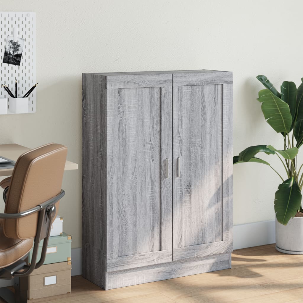 Bibliothèque sonoma gris 82,5x30,5x115 cm bois d'ingénierie - XIOS